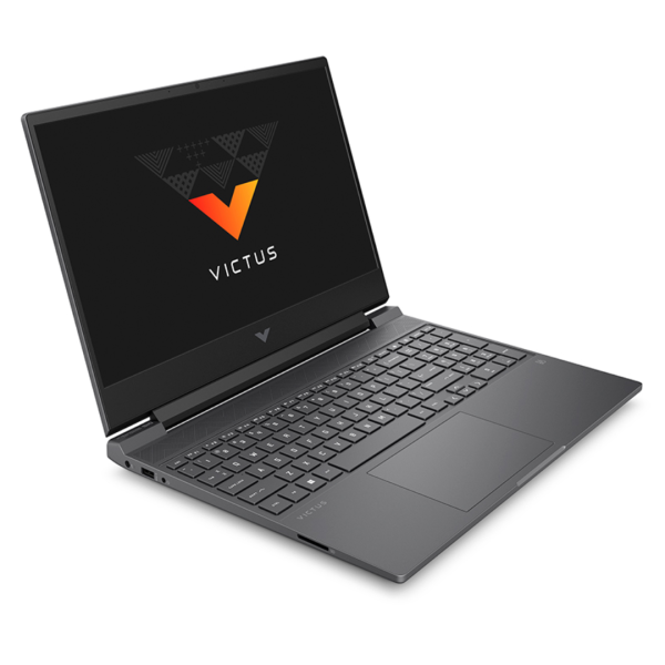 Laptop HP Victus Gaming 15-FB2063DX con pantalla 15.6" FHD, diseño elegante y teclado completo