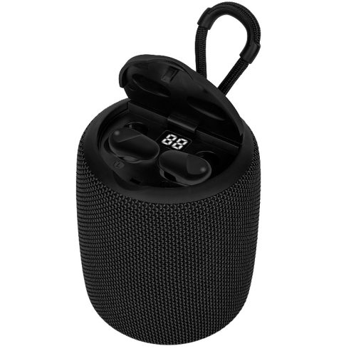 Parlante/audífono TEROS TE-6033N, bluetooth, 5 W, 1200 mAh, negro
