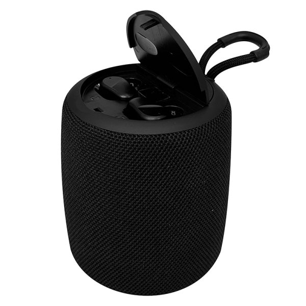 Parlante/audífono TEROS TE-6033N, bluetooth, 5 W, 1200 mAh, negro